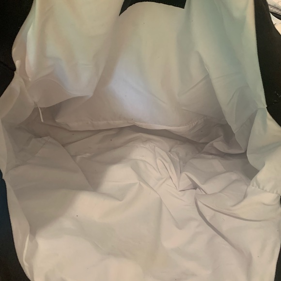 Carmen Marc Valvo black, white, navy and turquoise pool bag/ large tote bag - Picture 4 of 5